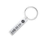 ALBERTBAND Portachiavi per Donna Portachiavi Personalizzato Scannable Music Portachiavi con codice Spotify Personalizza il tuo portachiavi musicale (1 pcs-Silver)