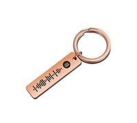 ALBERTBAND Portachiavi per Donna Portachiavi Personalizzato Scannable Music Portachiavi con codice Spotify Personalizza il tuo portachiavi musicale (1 pcs-Rosegold)