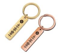 ALBERTBAND Portachiavi per Donna Portachiavi Personalizzato Scannable Music Portachiavi con codice Spotify Personalizza il tuo portachiavi musicale (Gold&Rosegold)