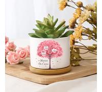 ALBERTBAND Vasi per Piante da Esterno Interno Personalizzati 1-8 Nomi Vasi da Fiori Regali per Mamma Nonna Regalo per la Festa Della Mamma l'anniversario Della Mamma (B)
