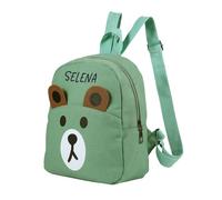 ALBERTBAND Zaino Personalizzato per Bambini Zainetti Bambini con Nome Scuola Materna Primaria per Bambine Bambini Zaino per la Scuola Dell'infanzia (Verde)