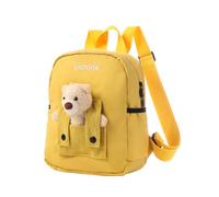 ALBERTBAND Zaino Personalizzato per Bambini Zainetto con Nome Zaino Regolabile Bear Sunflower Regalo per Figlio Figlia Amico Zaino da Viaggio per la Scuola Primaria Dell'infanzia (Orso-Giallo)