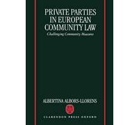 Albertina Albors-Llor Private Parties in European Community (Copertina rigida)