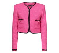 Alberto Audenino, ,Jackets ,Donna ,Rosa ,L Giacca Rosa Stile Sartoriale con Profili a Contrasto