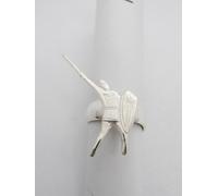 Alberto da Giussano : Anello in Argento 925 - Simbolo Lega - Legnano -