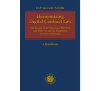 Alberto De Franceschi Harmonizing Digital Contract Law (Copertina rigida)
