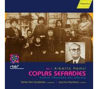 Alberto Hemsi Alberto Hemsi: Coplas Sefardies - Volume 1 (CD) Album
