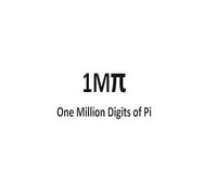 Alberto Sousa One Million Digits of Pi (Tascabile)