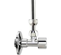 Alber Rubinetto per cassetta interna interasse 45 mm 1/2 x 3/8 cromato