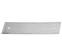 Alberts 028649 Piastra Forata, Acciaio, zincato con procedimento Sendzimir, 300 x 80 mm