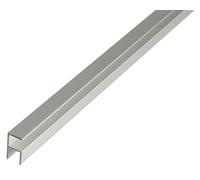 Alberts 030661 Profilo ad angolo, autobloccante, alluminio, anodizzato argento, 1000 x 15,9 x 29 mm