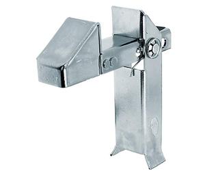 Alberts 137502 Ferma cancello, per la posa in calcestruzzo, con molla, zincato blu, altezza 200 mm