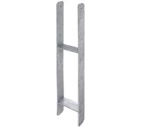 Alberts 208431 Staffa portapalo ad H, Acciaio, Larghezza: 141 mm