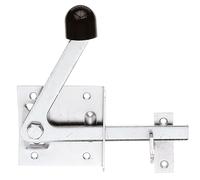 Alberts 210328 Chiusura per cancelli da giardino, zincato galvanico, con strato spesso passivato, 80 x 80 mm