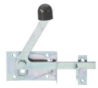 Alberts 210397 Chiusura per cancelli da giardino, speciale per telai in legno sottili, zincato giallo, 100 x 60 mm