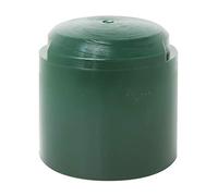 Alberts 211219 Utensile per ancoraggio, per pali di legno rotondi, plastica, verde, interno Ø 95 mm, altezza totale 90 mm