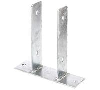 Alberts 212780 Staffa portapalo ad U, da avvitare, zincato a caldo, Larghezza libera 81 mm