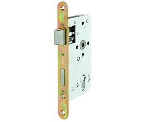 Alberts 215231 Serratura a incastro, speciale per cancelli con telaio - con o senza frontale, zincato, Entrata 55 mm