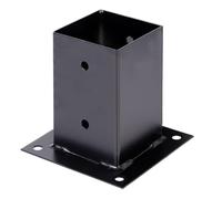 Alberts 215514 Manicotto a vite - nero - rivestito in plastica - 91 x 91 mm