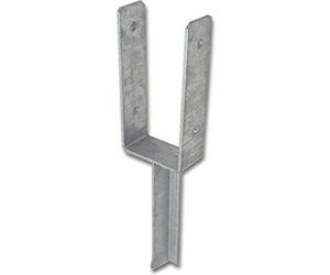 Alberts 216771 Supporto per Pali a U, zincato a Caldo, Ampiezza: 91 mm