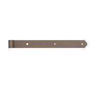 Alberts 300166 DURAVIS® Bandella per imposte | diritta, estremità arrotondata | doppio rivestimento beige perla RAL 1035 | Cilindri Ø 13 mm | Misura 400 x 40 mm