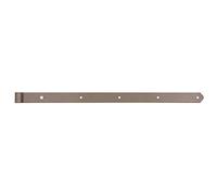 Alberts 300180 DURAVIS® Bandella per imposte | diritta, estremità arrotondata | doppio rivestimento beige perla RAL 1035 | Cilindri Ø 16 mm | Misura 800 x 45 mm