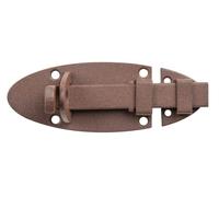 Alberts 300661 DURAVIS® Catenaccio, con maniglia piatta, doppio rivestimento marrone ruggine, piastra 90 x 44 mm
