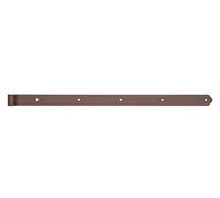 Alberts 300845 DURAVIS® Bandella per imposte | diritta, estremità arrotondata | doppio rivestimento marrone ruggine | Cilindri Ø 16 mm | Misura 800 x 45 mm