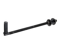 Alberts 306861 Cardine ad avvitare, gancio a J, per pali, vernice ad immersione nera, entrata Ø16 mm, lunghezza 290 mm