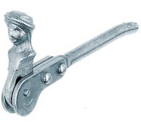 Alberts 307707 Ferma persiane a busto di pastore | da avvitare o da murare | zincato blu | 128,5 mm