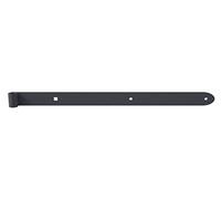 Alberts 314033 Bandella Ovado, zincato, grigio grafite rivestita in plastica, Cilindri Ø16 mm, Misura 600 x 40 mm