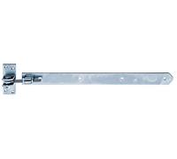 Alberts 318321 Bandella, dritta, estremità arrotondata, regolabile di 30 mm, zincata blu, 460 x 40 mm