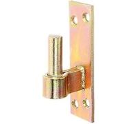 Alberts 318802 Cardine su piastra, forma bavarese con gancio DI o DII, zincato galvanico, con strato spesso passivato, entrata Ø16 mm, Piastra 133 x 40 mm