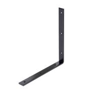 Alberts 329525 Angolo di battuta - nero - plastificato - 250 x 250 x 26 x 6 mm