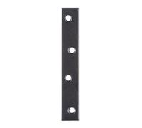 Alberts 329655 zincato-nero-plastificato-100 x 15 x 1,75 mm, Nero