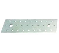 Alberts 331955 Lastrina di giunzione multiforo, Acciaio, 200 x 60 mm / 25 pz