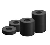 Alberts 338725 Bussola distanziale, plastica, plastica, nera, 20 pezzi in 4 misure, 20 x 5 mm / 20 x 10 mm / 20 x 20 mm / 20 x 30 mm