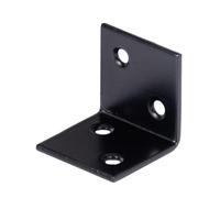 Alberts 338886 Blu galvanizzato-nero-plastificato-30 x 30 x 30 mm, Nero