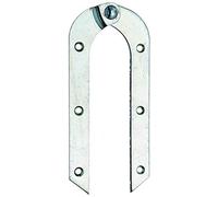 Alberts 341503 Cerniera per scala pieghevole, forma piegata, zincata, Misura 200 x 21 mm