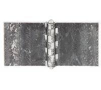 Alberts 341572 Cerniera, larga, per saldatura su, acciaio, grezza, 80 x 160 mm
