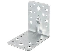 Alberts 342364 - Staffa Angolare Connettore per Legno, in Lega CC, Colore: Argento