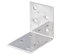 Alberts 342654 - Connettore angolare per legno, in lega CC, colore: Argento