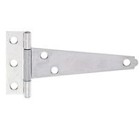 Alberts 347314 Cerniera per casse, con spina rivettata, zincato galvanico, con strato spesso passivato, bandella: 100 mm, Cerniera: 60 mm, Set di 25