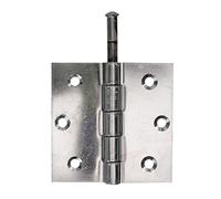 Alberts 361211 Cerniera, quadrata, acciaio inox, 76 x 76 mm, set da 24