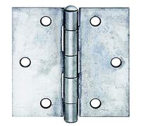 Alberts 361273 Cerniera, quadrata, acciaio inox, 82 x 82 mm