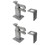 Alberts 410872 - Fermaporta zincato a caldo, altezza 95 mm, set da 2 pezzi