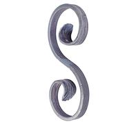 Alberts 422042 Squiggle | Tipo S | Acciaio, grezzo | Barra quadrata 12 x 5 mm | 155 x 72 mm