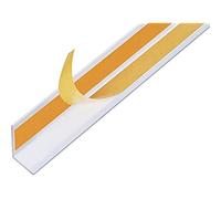 Alberts 433550 Profilo angolare | autoadesivo | alluminio, bianco | 1000 x 30 x 30 mm