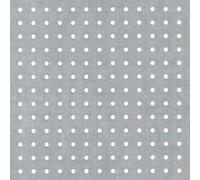 Alberts 467005 Lamiera forata | foratura rotonda | alluminio, naturale | 120 x 1000 x 1,5 mm