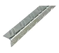 Alberts 468859 Profilo angolare | tipo “mandorlato” | alluminio, nudo | 1000 x 29,5 x 29,5 mm